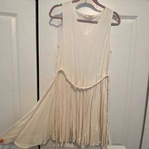 Red dress Boutique white yoga dress